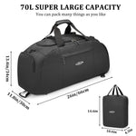 G4Free Activewear - G4Free 70L Large 3-Way Duffle Backpack Gym Bag with Shoe Compartment -TN22B134C-TN22B134B-TN22B134A