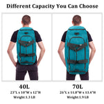 G4Free Activewear - G4Free 70L Large 3-Way Duffle Backpack Gym Bag with Shoe Compartment -TN22B134C-TN22B134B-TN22B134A