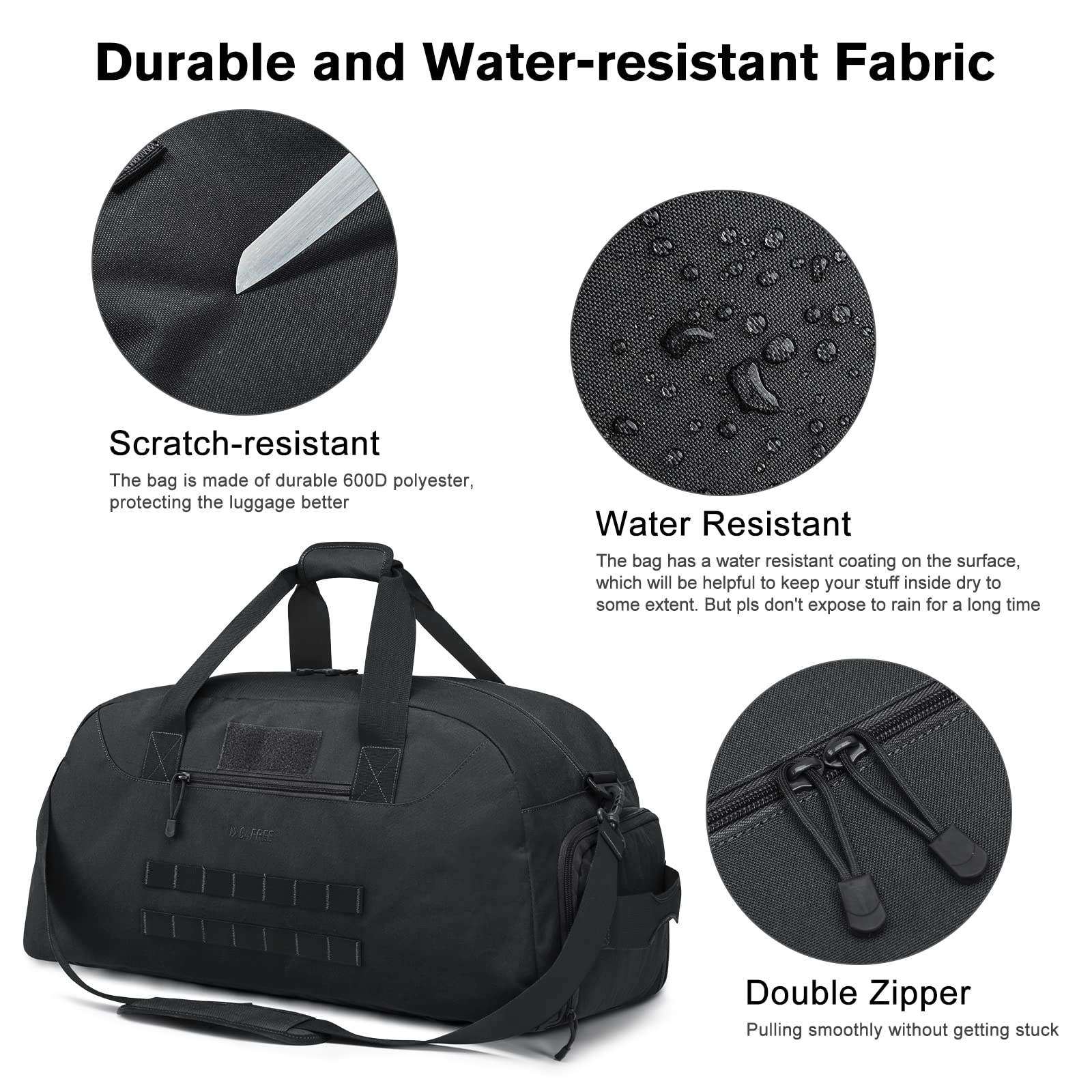 G4Free Activewear - G4Free 70L Large Duffle Bag Men Sports Gym Backpack -TN22B146B-TN22B146A