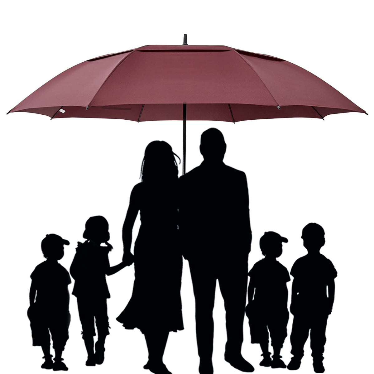 G4Free Activewear - G4Free 72 Inch Huge Double Canopy Vented Windproof Stick Umbrellas -D02V716A-D02V716C-D02V716B