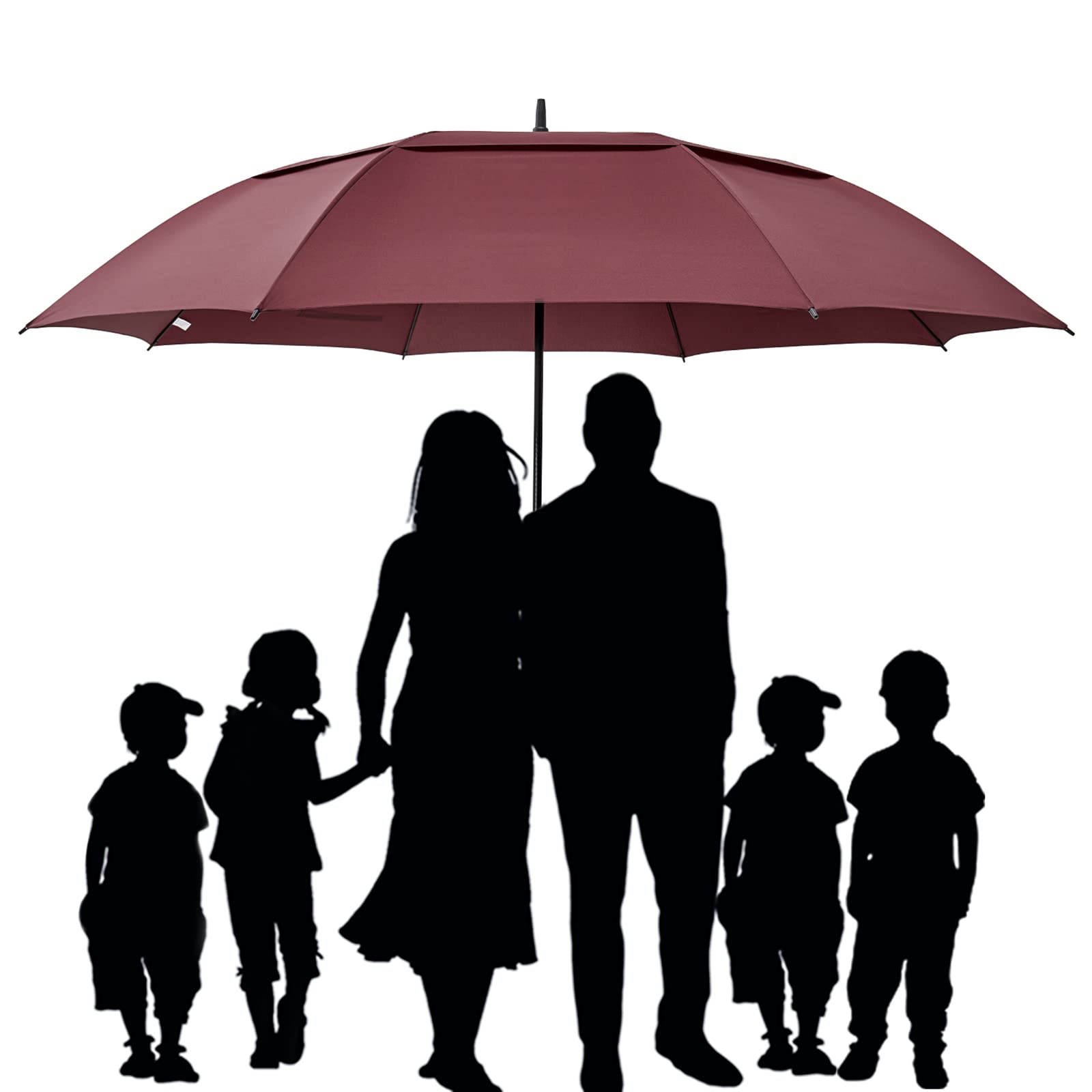 G4Free Activewear - G4Free 72 Inch Huge Double Canopy Vented Windproof Stick Umbrellas -D02V716A-D02V716C-D02V716B