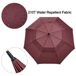 G4Free Activewear - G4Free 72 Inch Huge Double Canopy Vented Windproof Stick Umbrellas -D02V716A-D02V716C-D02V716B