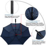 G4Free Activewear - G4Free 72 Inch Huge Double Canopy Vented Windproof Stick Umbrellas -D02V716A-D02V716C-D02V716B