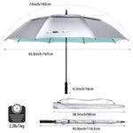 G4Free Activewear - G4Free 72 Inch Oversized Vented Double Canopy Umbrella for Family -D02V757A-D02V757B-D02V757E-D02V757C