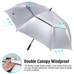 G4Free Activewear - G4Free 72 Inch Oversized Vented Double Canopy Umbrella for Family -D02V757A-D02V757B-D02V757E-D02V757C