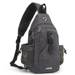 G4Free Activewear - G4Free Anti-Theft Canvas Sling Bag with USB Port -TN22B159C-TN22B159A-TN22B159D-TN22B159B-TN22B159F