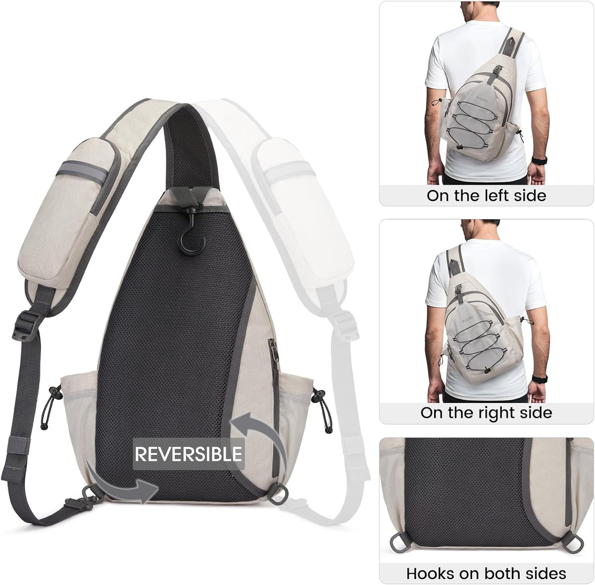 G4Free Activewear - G4Free Crossbody Sling Pickleball Paddle Bag -TN23B269D-TN24B387C-TN23B269C-TN23B269E-TN24B387A