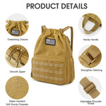 G4Free Activewear - G4Free Drawstring Backpack Sports Gym Bag with Shoes Compartment -TN23B194C-TN23B194B