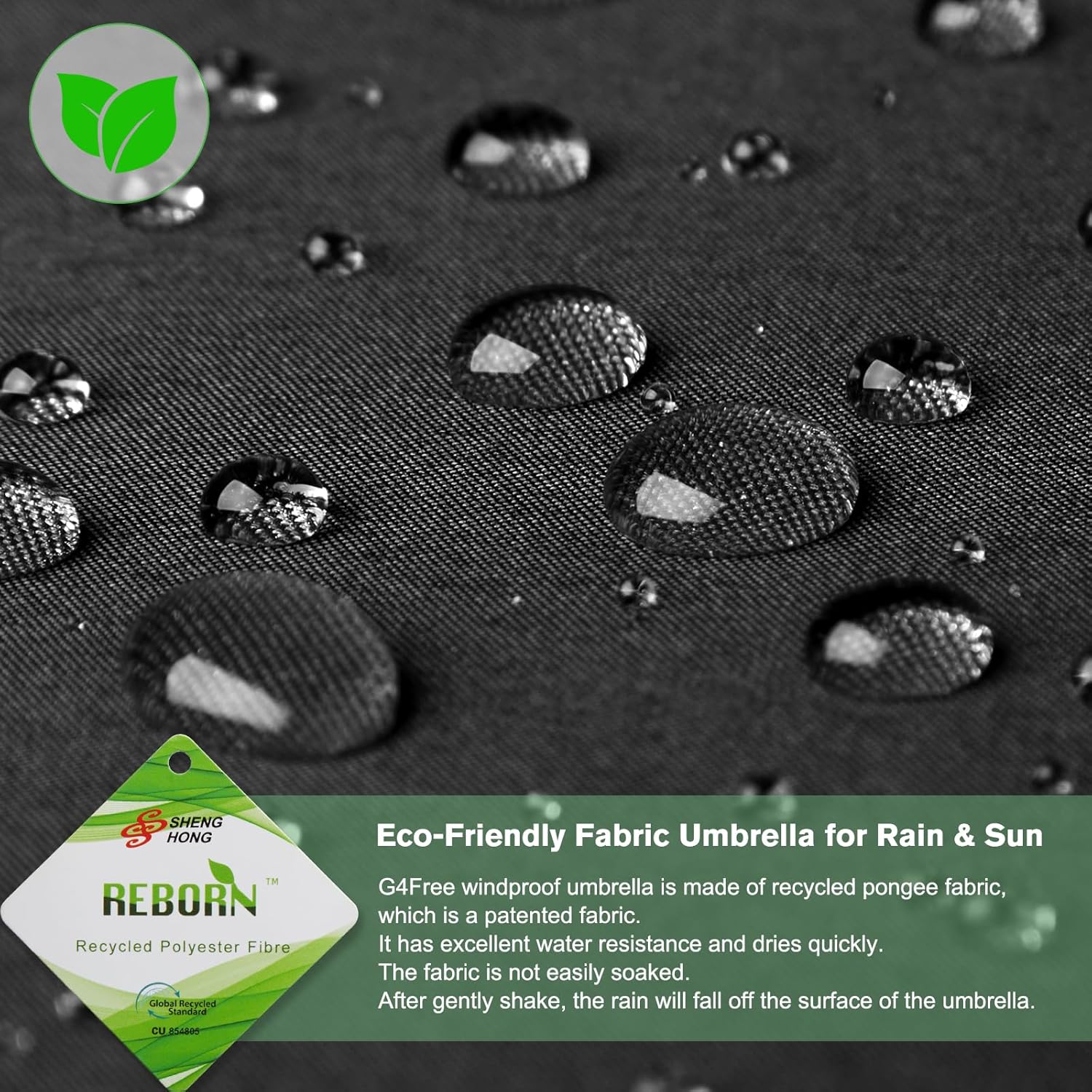 G4Free Activewear - G4Free Eco Fiberglass Frame Double Canopy Reflective Strip Auto Folding Umbrella -TN24A423A-TN24A424B-TN24A424A-TN24A424C-TN24A423B