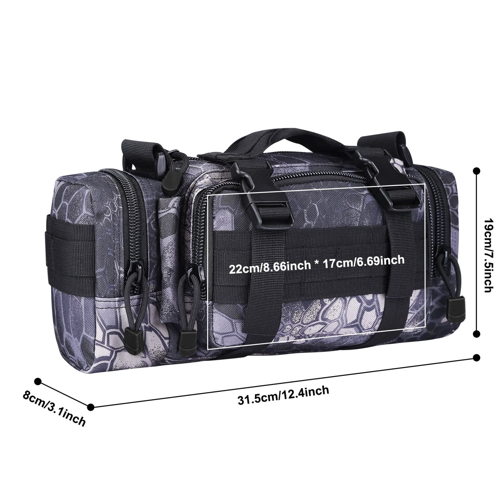 G4Free Activewear - G4Free Fanny Deployment Bag Tactical Waist Pack -D04V317A-D04V317C-D04V317G