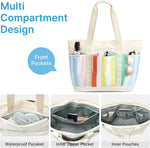 G4Free Activewear - G4Free Foldable Waterproof Beach Tote Pool Bag -TN24B462A-TN24B462B-TN24B462C