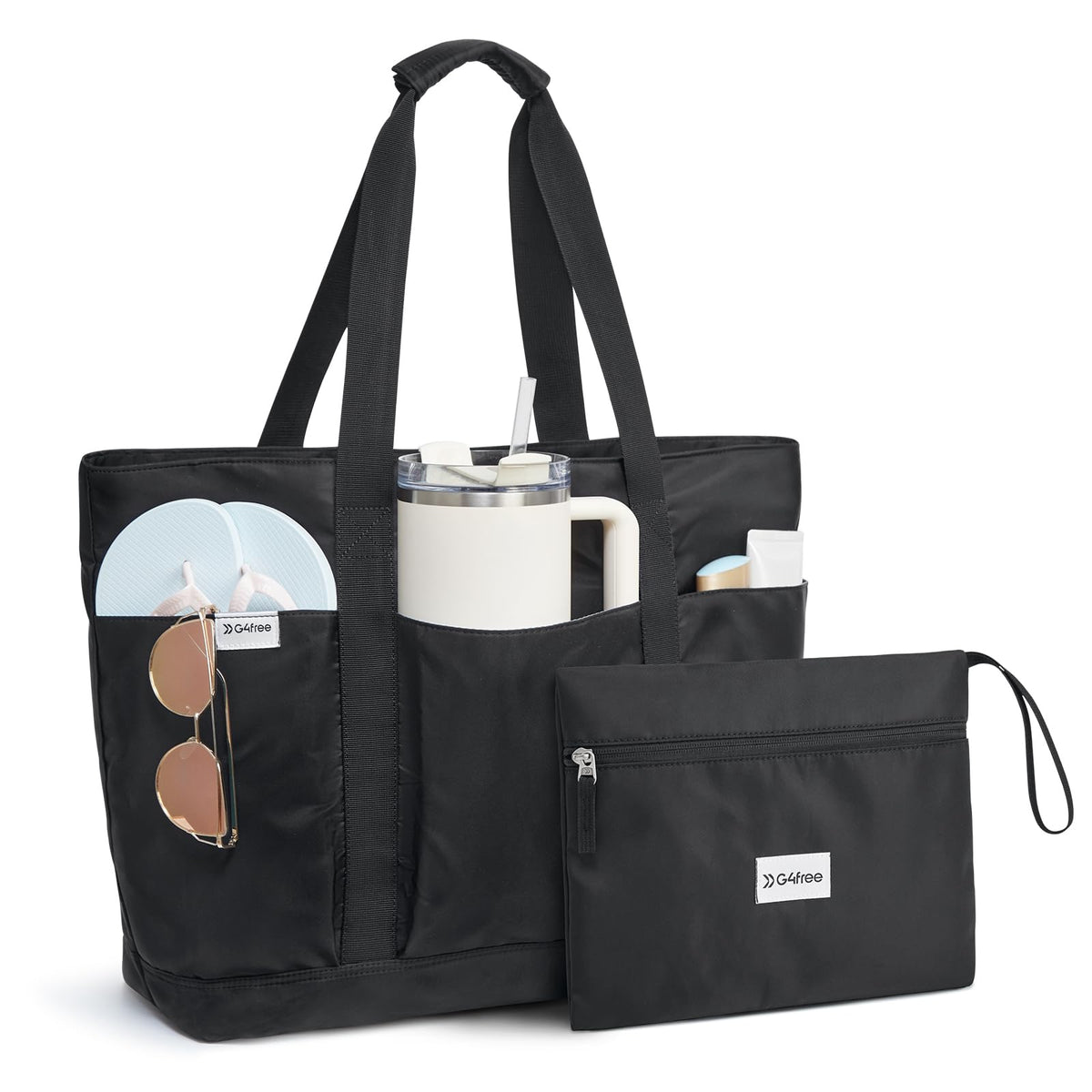 G4Free Activewear - G4Free Foldable Waterproof Beach Tote Pool Bag -TN24B462A-TN24B462B-TN24B462C