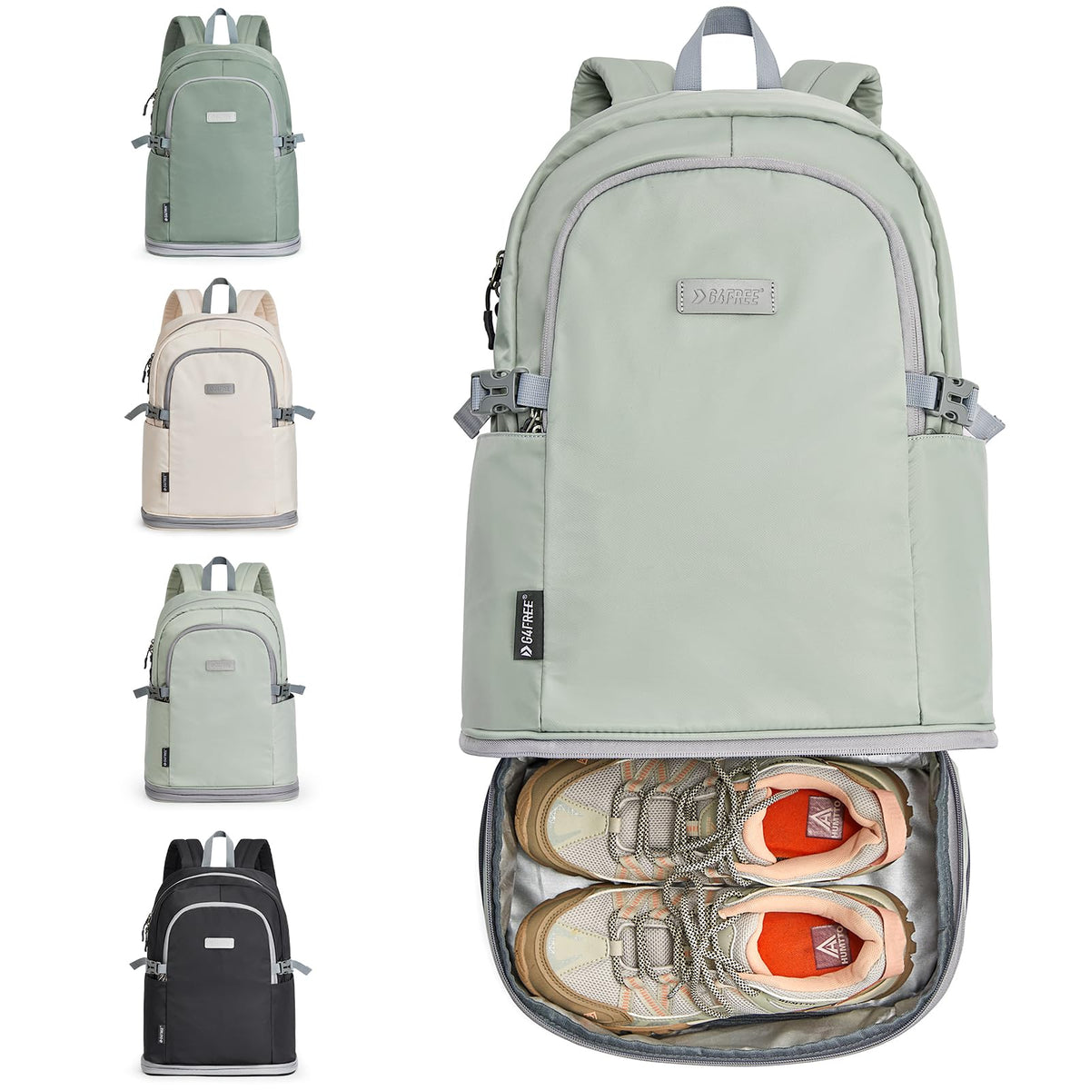 G4Free Activewear - G4Free Gym Backpack For Women with Shoes Compartment & Wet Pocket -TN23B238D-TN23B238A-TN23B238B-TN23B238C