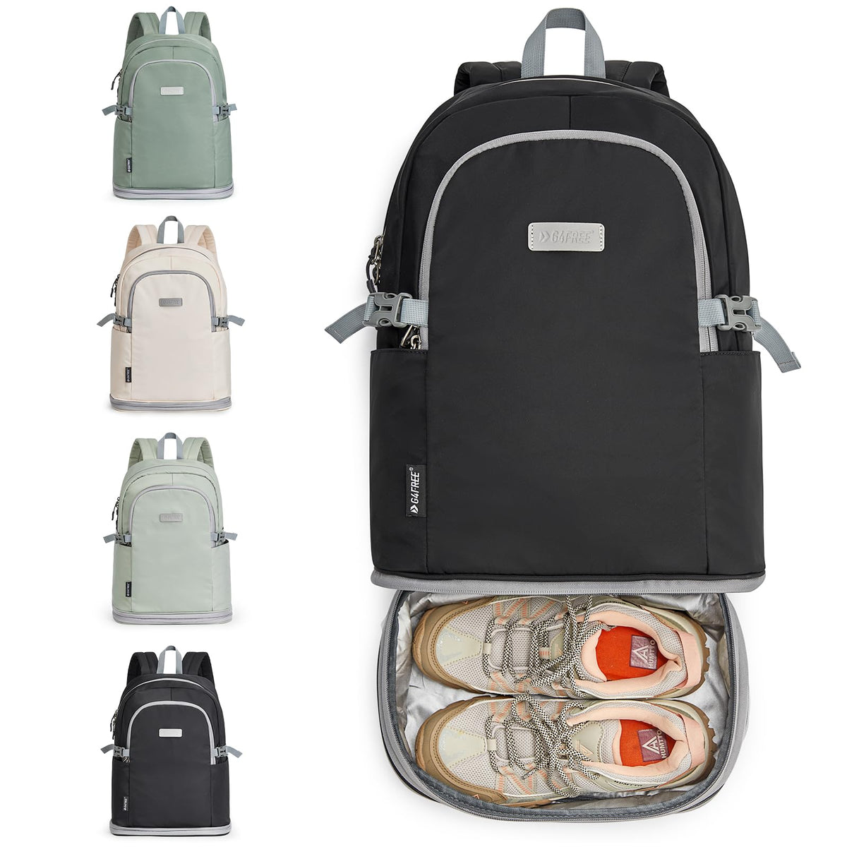 G4Free Activewear - G4Free Gym Backpack For Women with Shoes Compartment & Wet Pocket -TN23B238D-TN23B238A-TN23B238B-TN23B238C