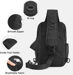 G4Free Activewear - G4Free Men Military Tactical Sling Bag -TN24B455A-TN24B455B