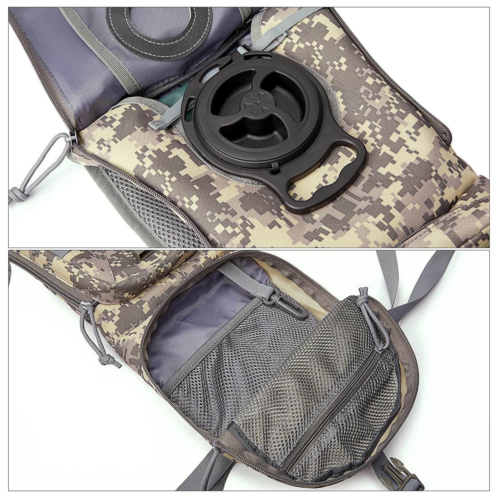 G4Free Activewear - G4Free Military Tactical Hydration Backpack with 3L Upgraded Bladder -D02V560A-D02V560B