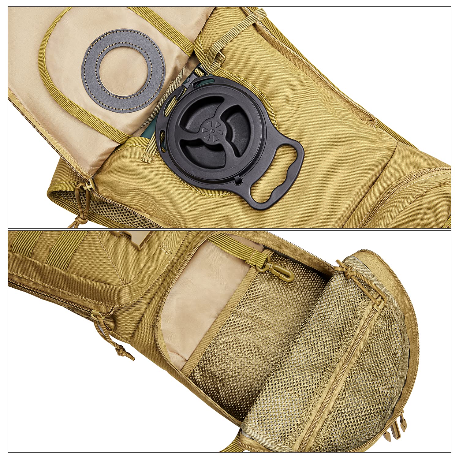 G4Free Activewear - G4Free Military Tactical Hydration Backpack with 3L Upgraded Bladder -D02V560A-D02V560B