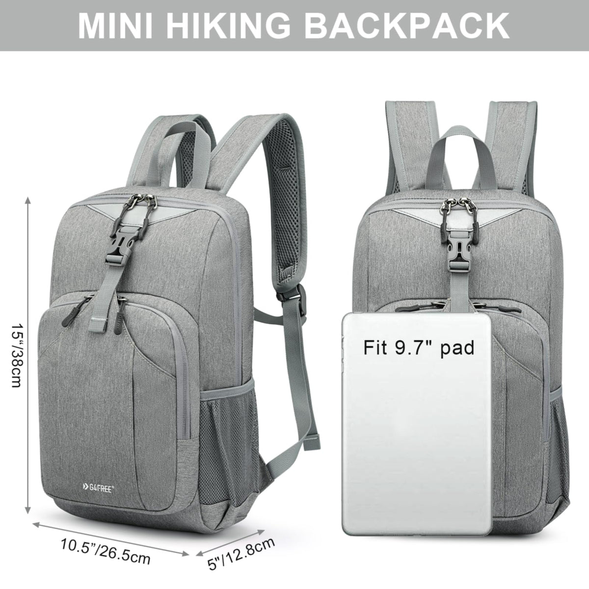 G4Free Activewear - G4Free Mini 10L Hiking Cycling Compact Shoulder Backpack -TN21B009A-TN21B009C-TN21B009E-TN21B009F-TN21B009J