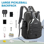 G4Free Activewear - G4Free Pickleball Backpack Fits 2 to 4 Paddles -TN23B318C-TN23B318B-TN23B318D-TN23B318E-TN23B318A