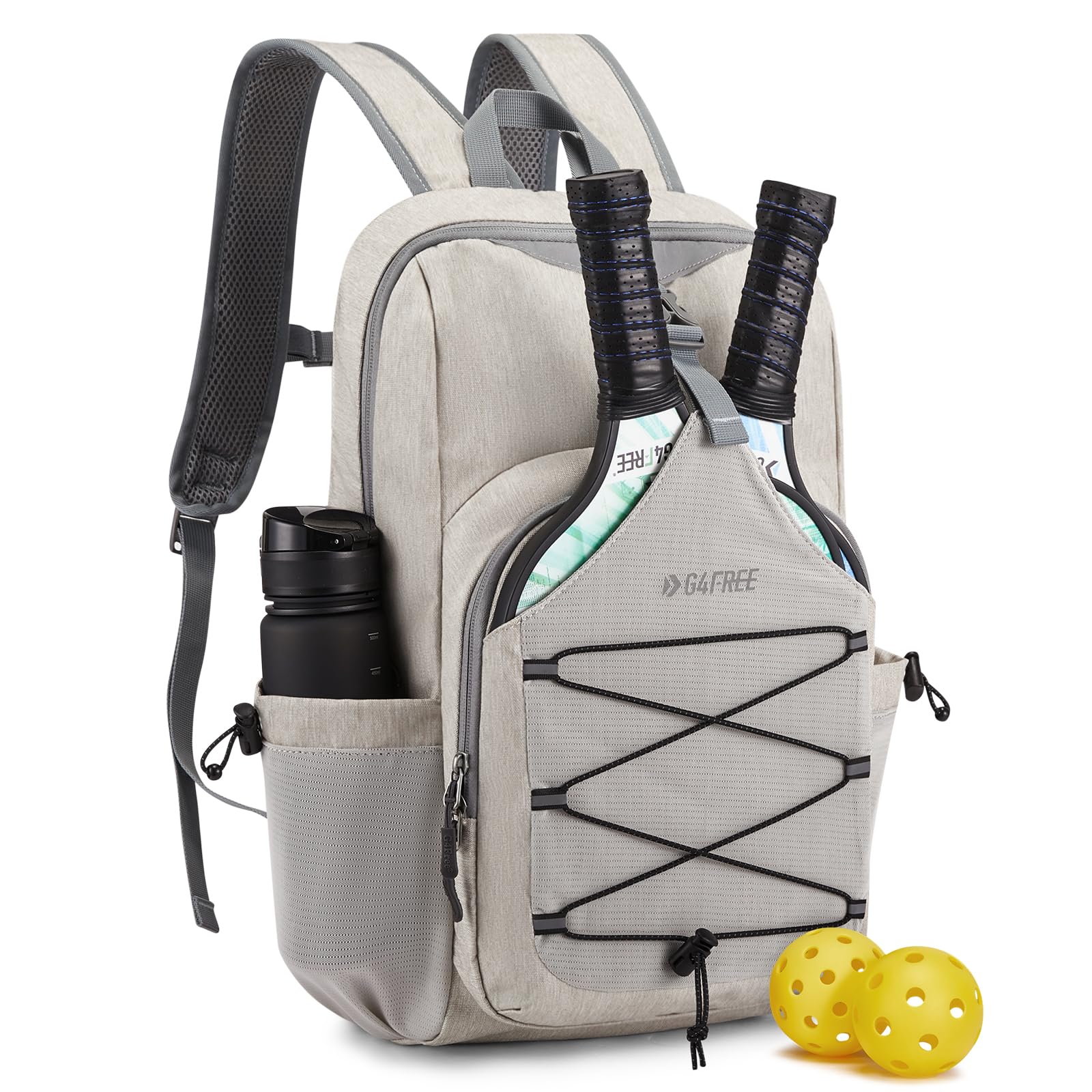 G4Free Activewear - G4Free Pickleball Backpack Fits 2 to 4 Paddles -TN23B318C-TN23B318B-TN23B318D-TN23B318E-TN23B318A