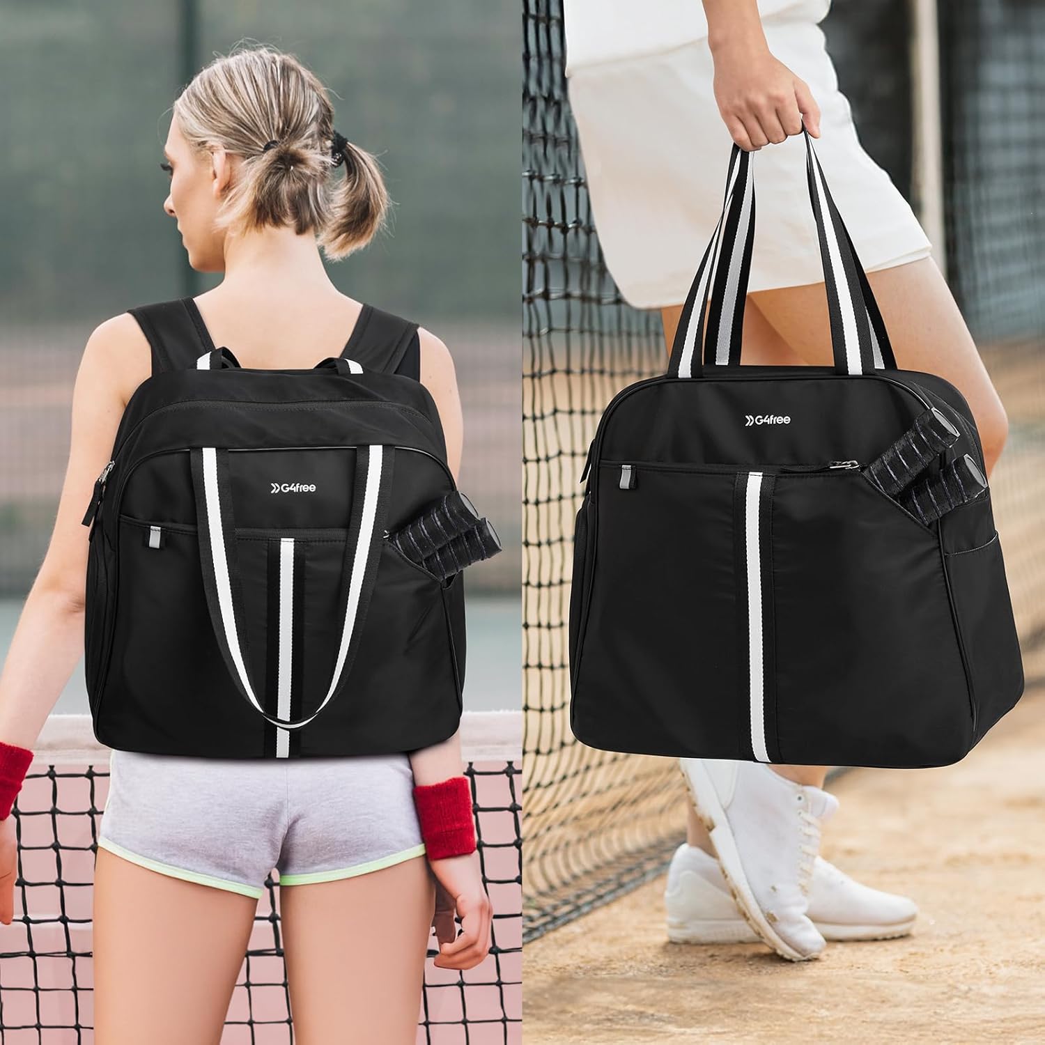 G4Free Activewear - G4Free Pickleball Bag Tote for Women and Men -TN24B346D-TN24B346C-TN24B346A-TN24B346B-TN24B346E