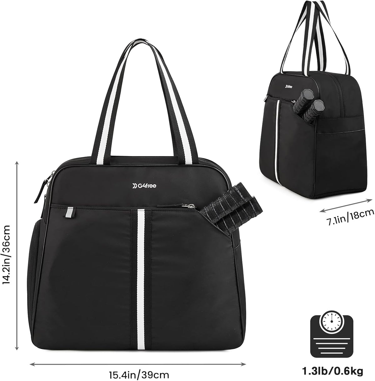 G4Free Activewear - G4Free Pickleball Bag Tote for Women and Men -TN24B346D-TN24B346C-TN24B346A-TN24B346B-TN24B346E