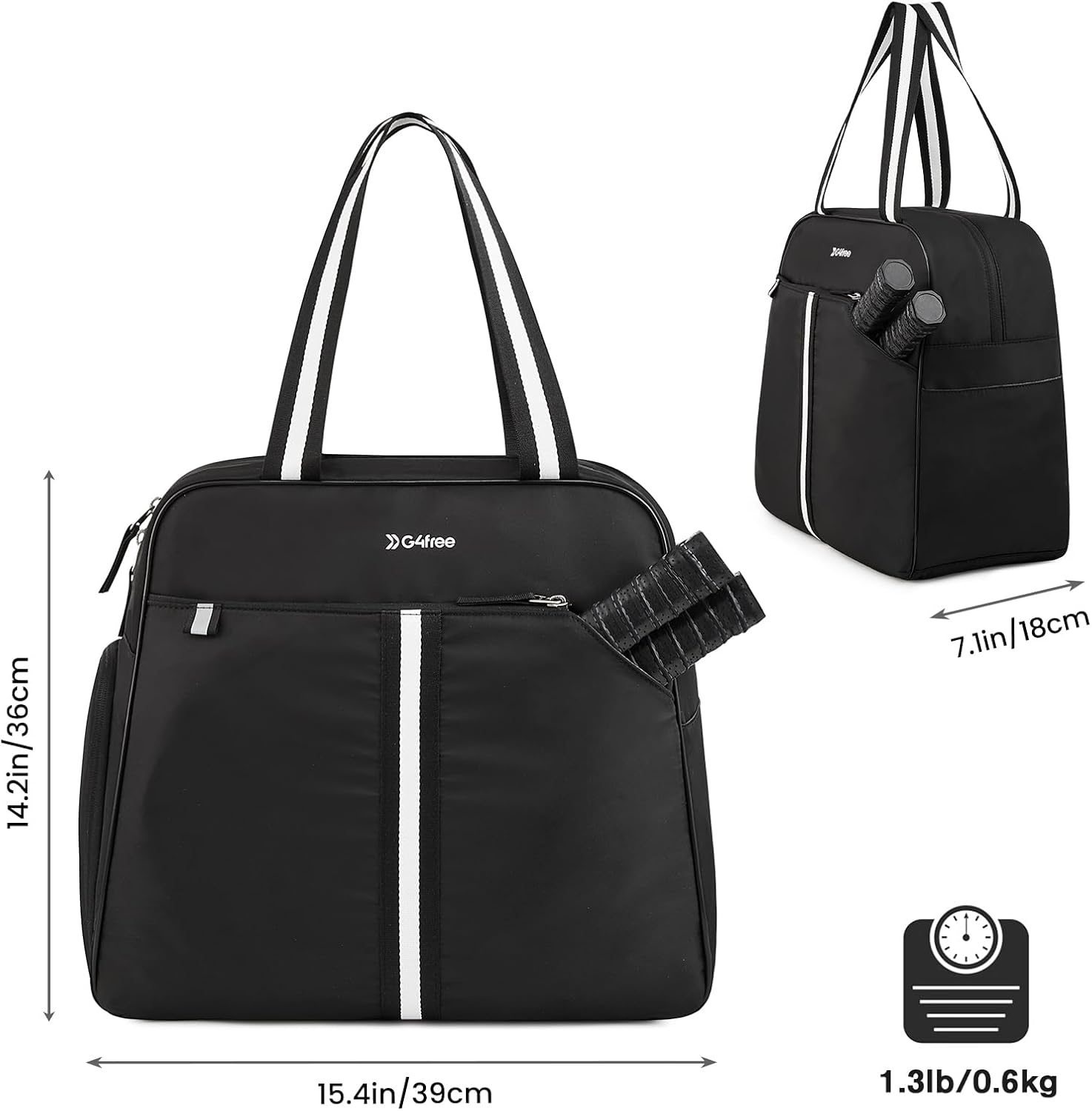 G4Free Activewear - G4Free Pickleball Bag Tote for Women and Men -TN24B346D-TN24B346C-TN24B346A-TN24B346B-TN24B346E