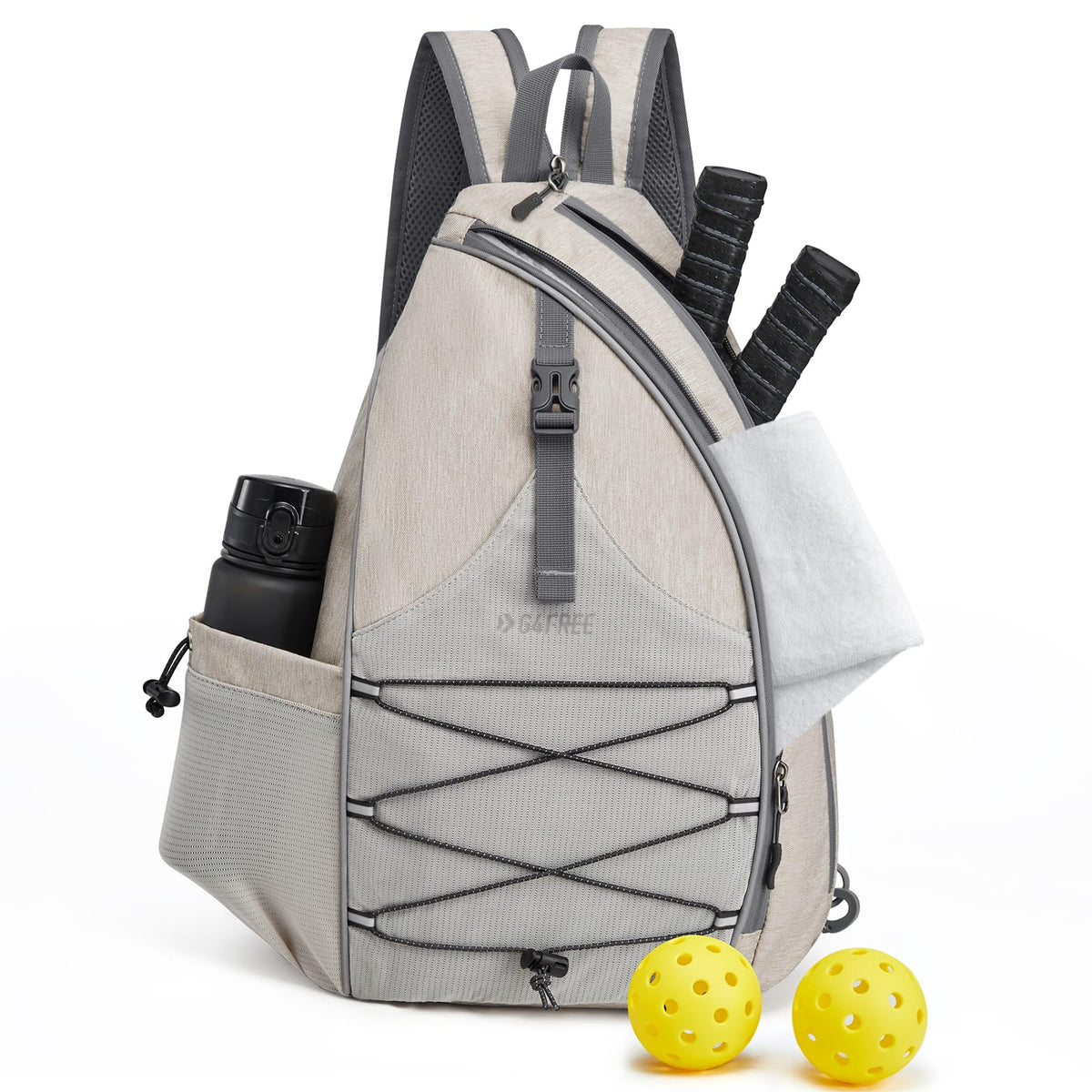 G4Free Activewear - G4Free Pickleball Bag with Waterproof Pocket/Fence Hook -TN23B324A-TN23B324B-TN23B324C-TN23B324D-TN23B324E