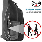 G4Free Activewear - G4Free RFID Blocking Sling Bag -D02V743C-D02V743P-D02V743S-D02V743A-D02V743N