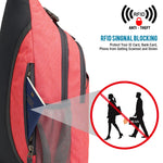 G4Free Activewear - G4Free RFID Blocking Sling Bag -D02V743S-D02V743A-D02V743P-D02V743N-D02V743B