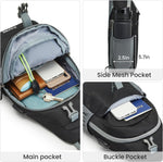 G4Free Activewear - G4Free RFID Crossbody Sling Backpack with USB Charging Port -TN23B273A-TN23B273H-TN23B273E-TN23B273C-TN23B273B