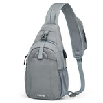 G4Free Activewear - G4Free RFID Crossbody Sling Backpack with USB Charging Port -TN23B273C-TN23B273A-TN23B273H-TN23B273E-TN23B273B