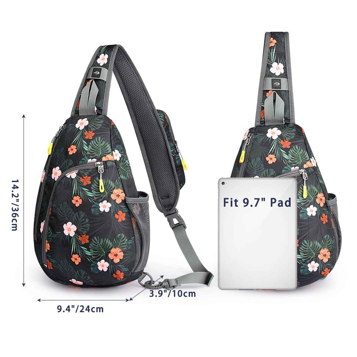 G4Free Activewear - G4Free RFID Sling Bag Crossbody Backpack -D02V708F-D02V708E-D02V708H-D02V708J-D02V708L