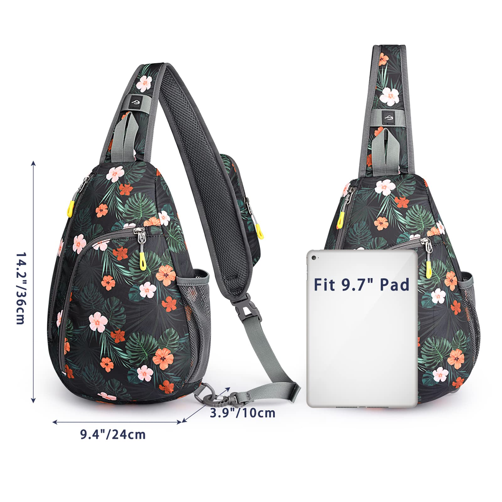 G4Free Activewear - G4Free RFID Sling Bag Crossbody Backpack -D02V708F-D02V708E-D02V708H-D02V708J-D02V708L