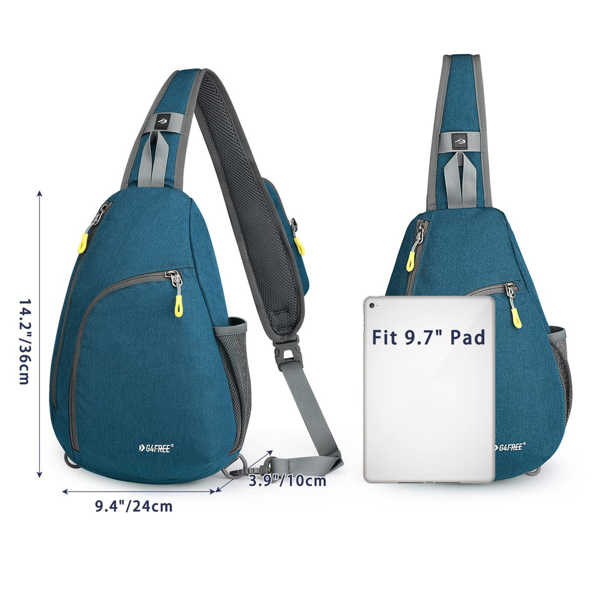 G4Free Activewear - G4Free RFID Sling Bag Crossbody Backpack -D02V708F-D02V708E-D02V708H-D02V708J-D02V708L