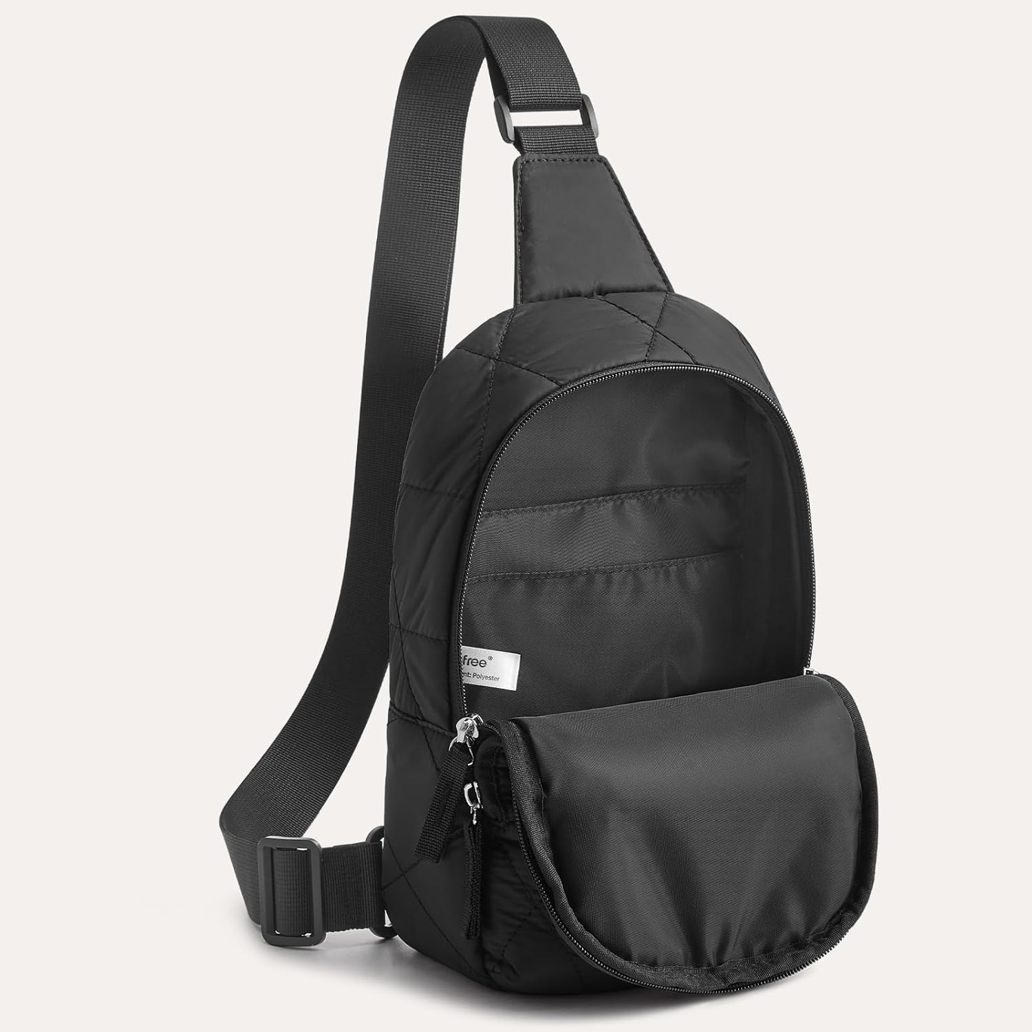 G4Free Activewear - G4Free Sling Bag, Casual Quilted Puffer Crossbody Purse Lightweight Fanny Packs -TN24B490C-TN24B490A-TN24B490B