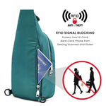 G4Free Activewear - G4Free Sling Bag RFID Blocking Crossbody Sling Bag -TN23B196C-TN23B196B