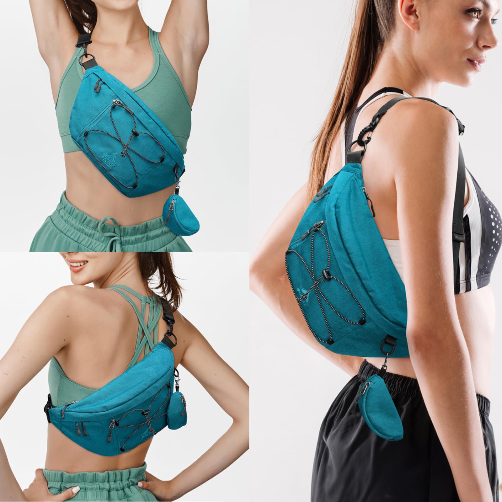 G4Free Activewear - G4Free Sling Bag RFID Blocking Over Shoulder Belt Bag -TN23B200A-TN23B200C-TN23B200B