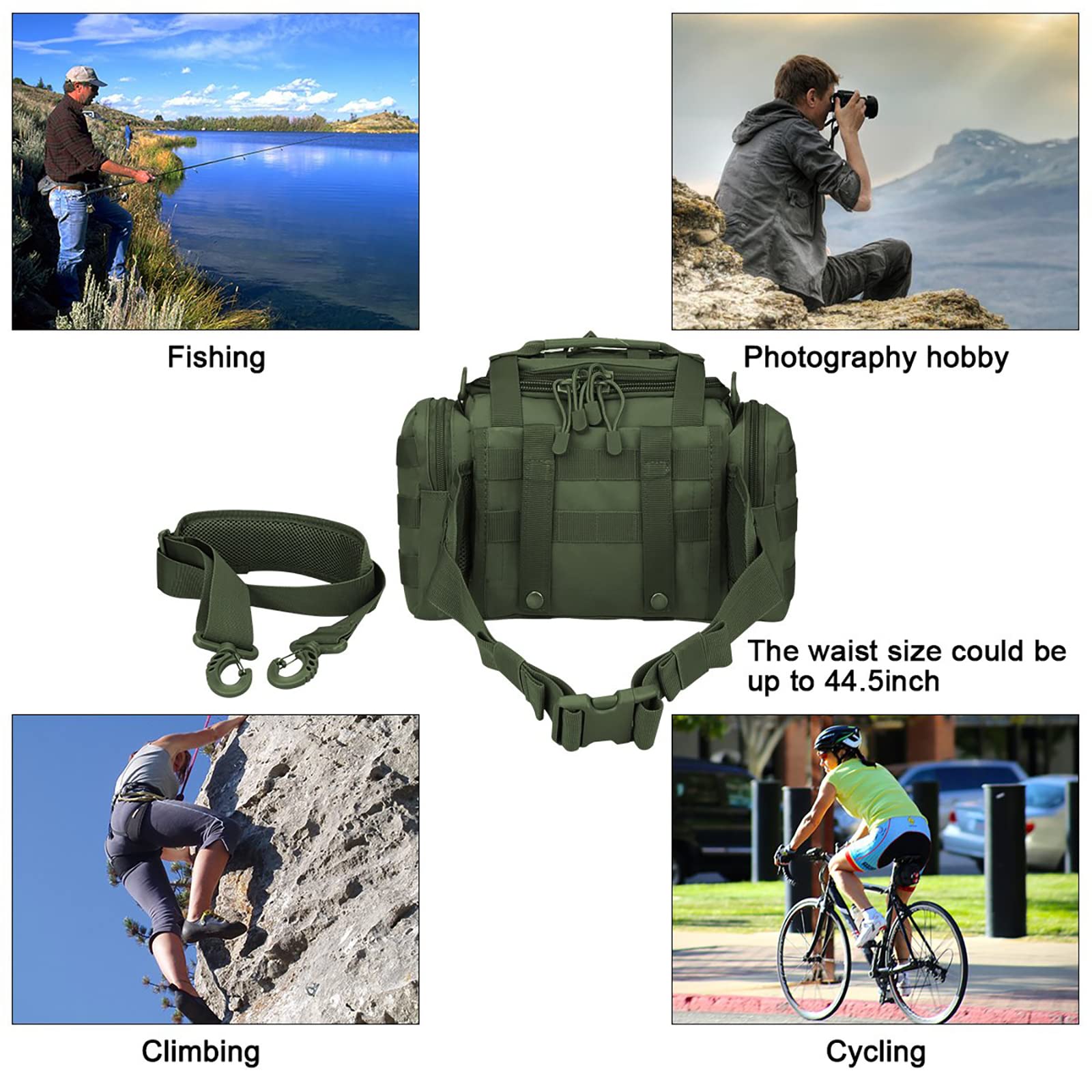 G4Free Activewear - G4Free Sport Outdoor Waist Pack -D04V198A-D04V198B-D04V198C