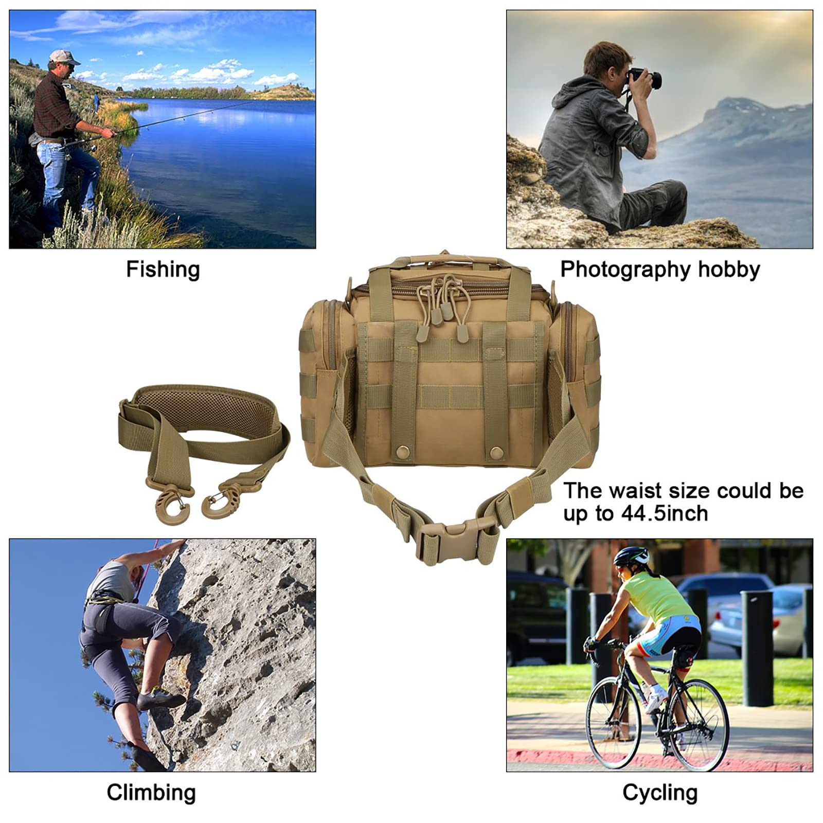 G4Free Activewear - G4Free Sport Outdoor Waist Pack -D04V198A-D04V198B-D04V198C