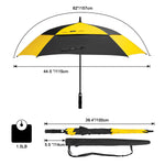 G4Free Activewear - G4Free Square Windproof Auto Open Stick Umbrella -D02V590A-D02V590C-D02V590F-D02V590B-D02V590G