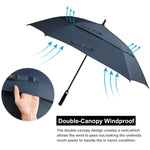G4Free Activewear - G4Free Square Windproof Auto Open Stick Umbrella -D02V590A-D02V590C-D02V590F-D02V590B-D02V590G