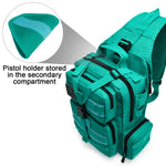 G4Free Activewear - G4Free Tactical EDC Sling Bag Backpack with Pistol Holster -D02V759D-D02V759A-D02V759F-D02V759B