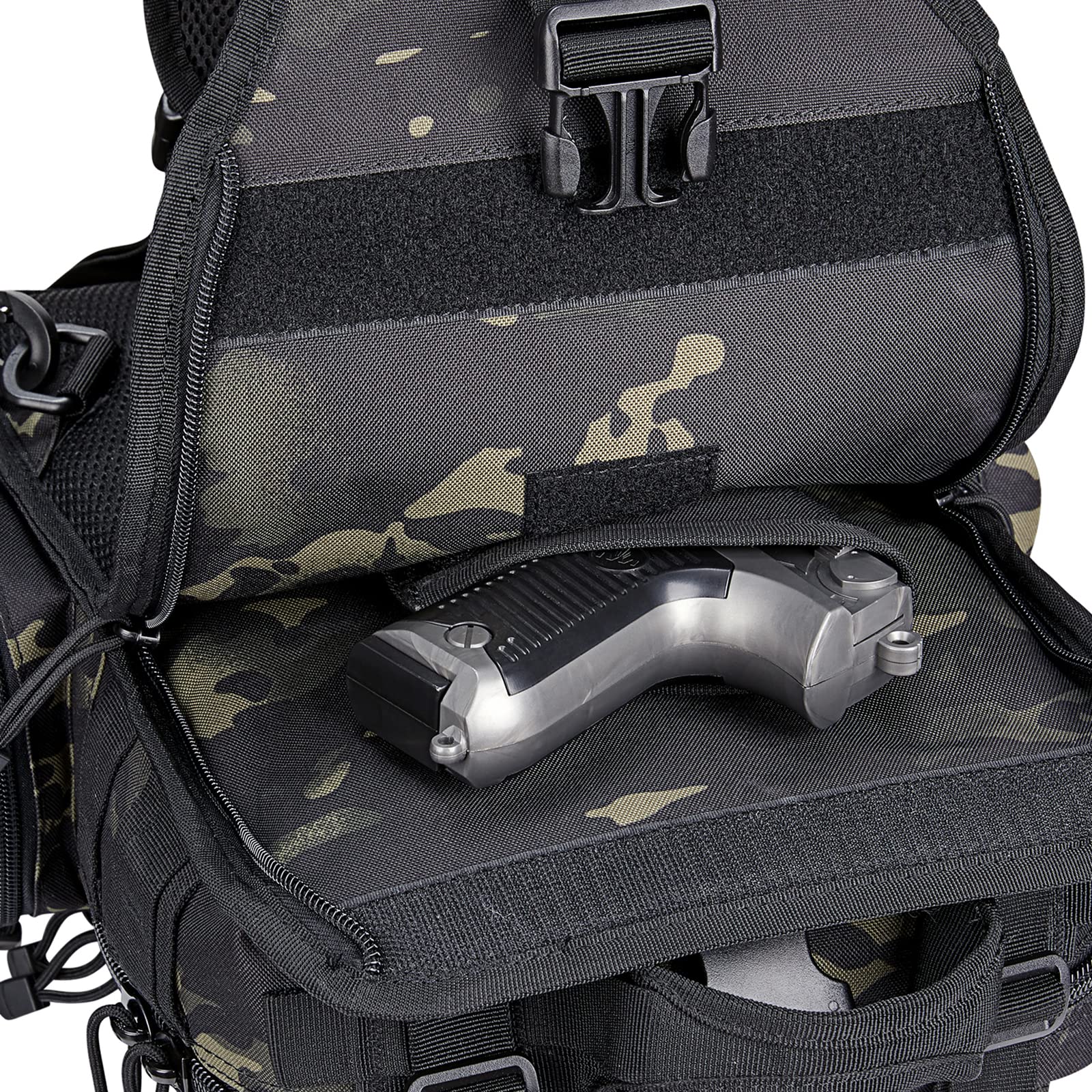 G4Free Activewear - G4Free Tactical EDC Sling Bag Backpack with Pistol Holster -D02V759D-D02V759A-D02V759F-D02V759B