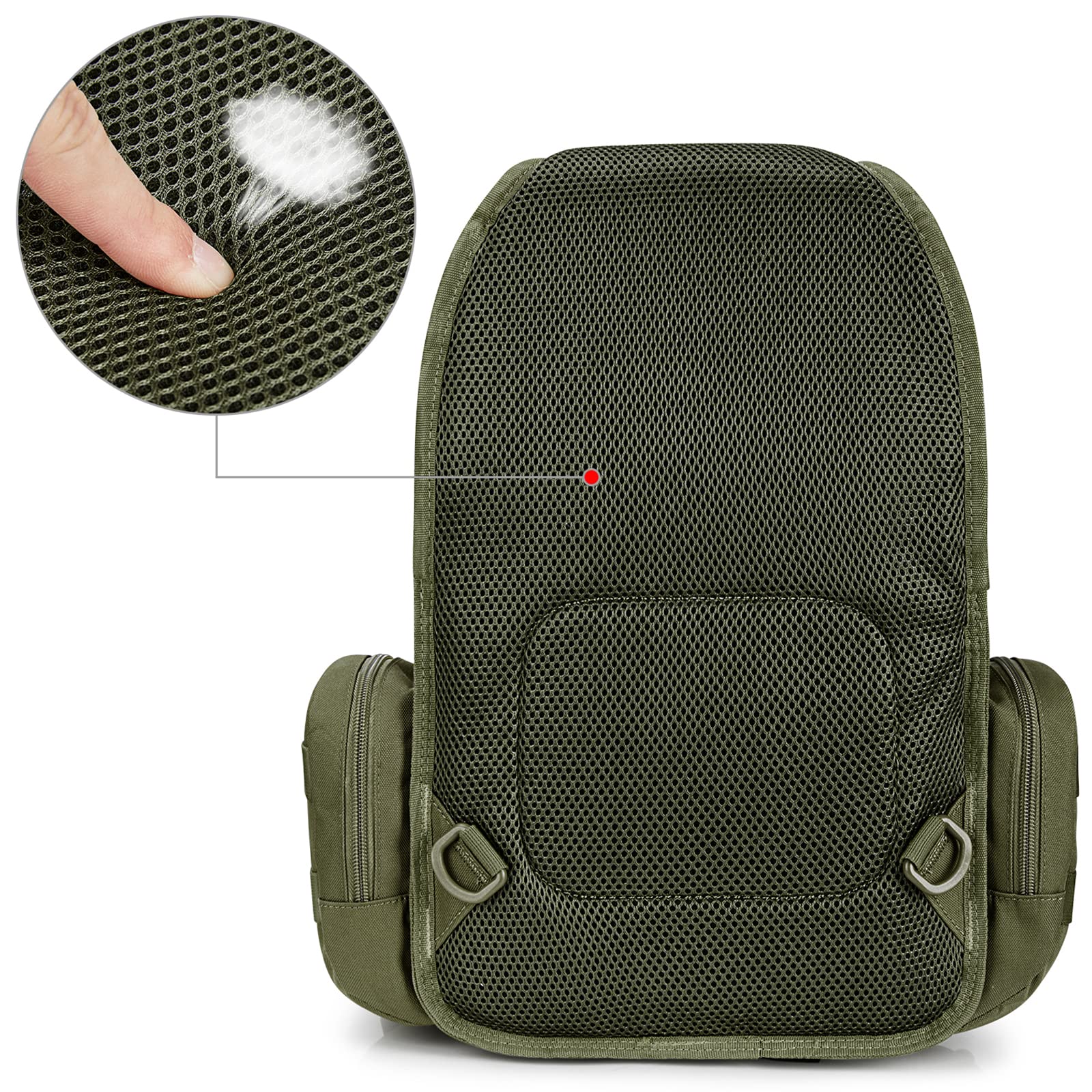 G4Free Activewear - G4Free Tactical EDC Sling Bag Backpack with Pistol Holster -D02V759D-D02V759A-D02V759F-D02V759B