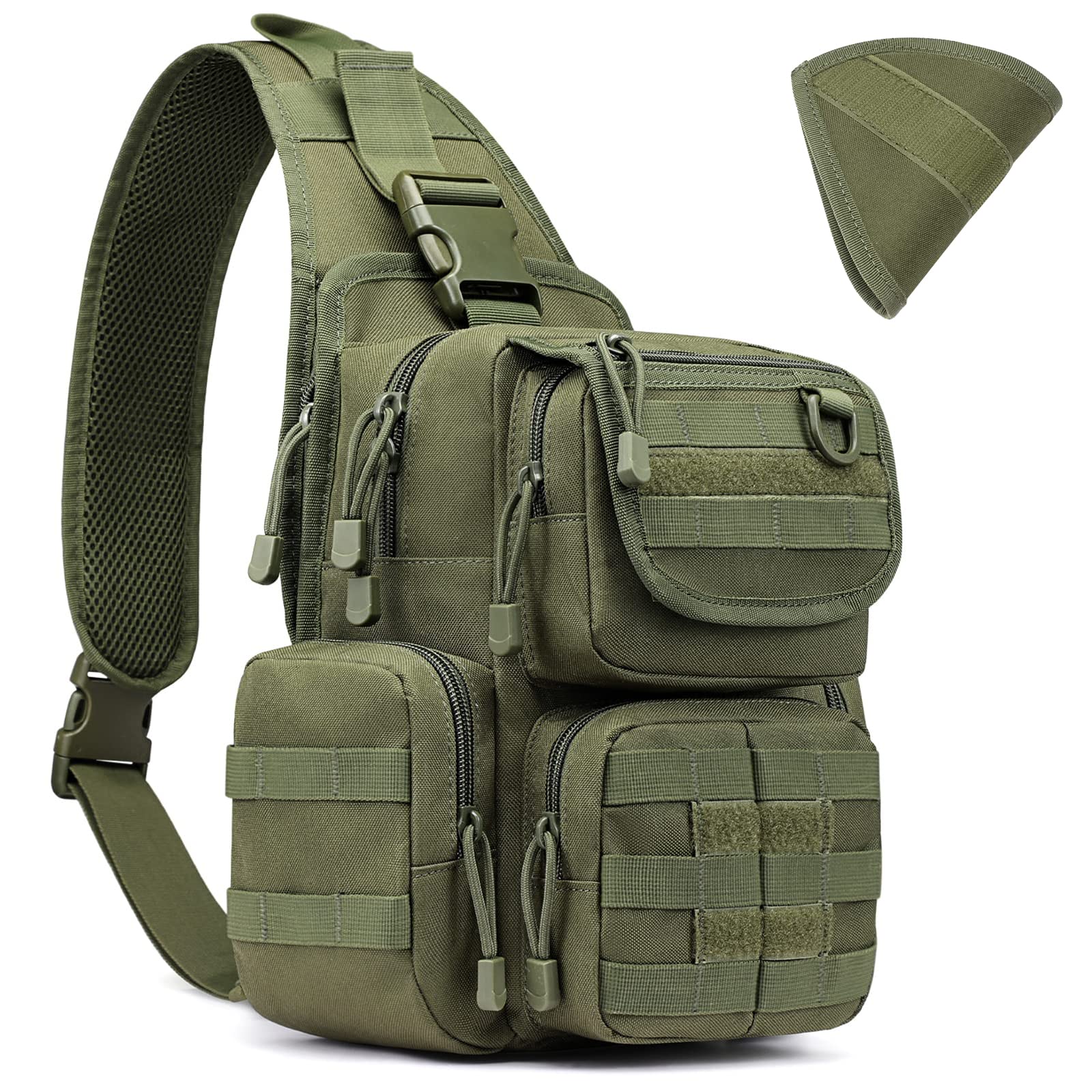 G4Free Activewear - G4Free Tactical EDC Sling Bag Pack with Pistol Holster -D02V666A-D02V666B