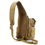 G4Free Activewear - G4Free Tactical EDC Sling Bag Pack with Pistol Holster -D02V666B-D02V666A