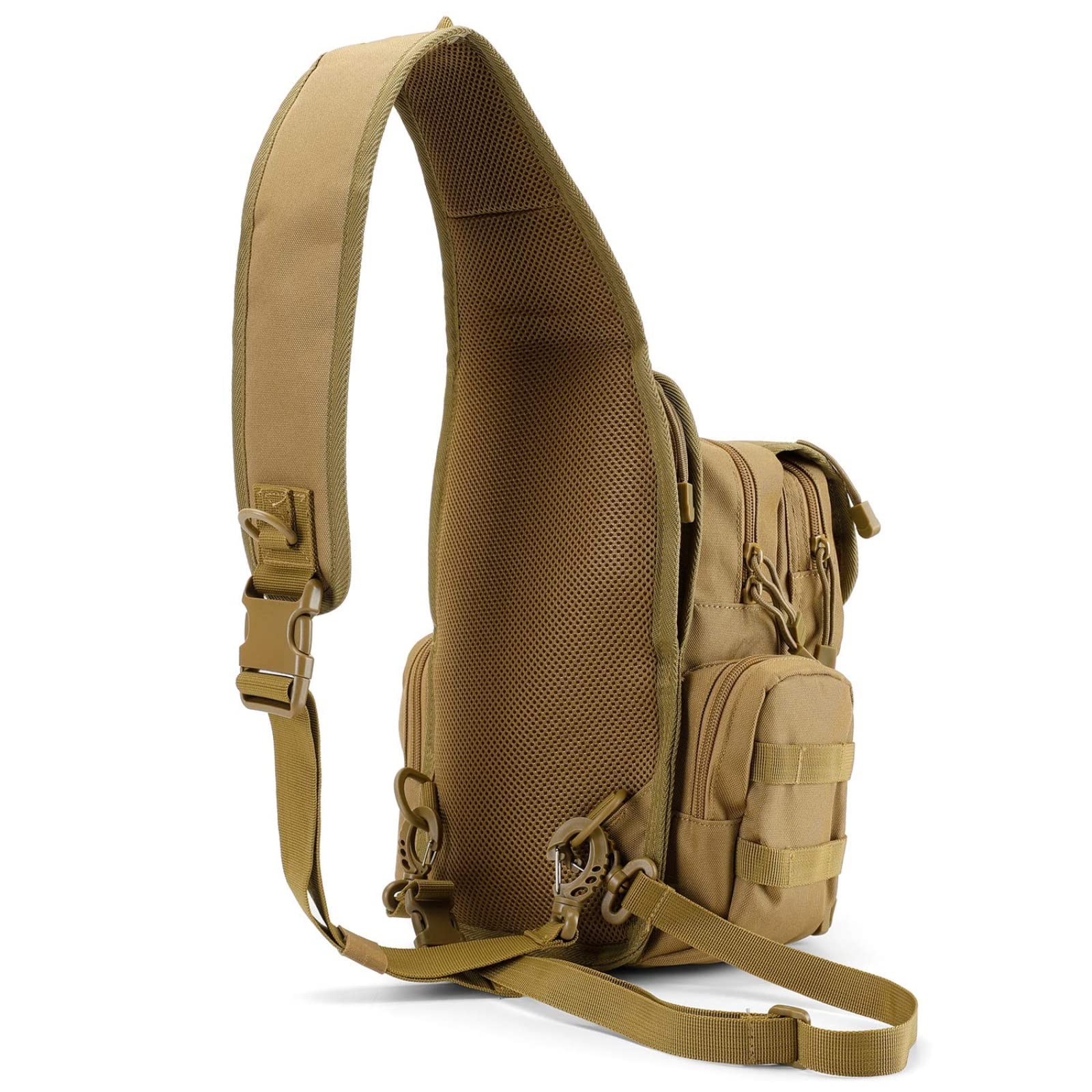 G4Free Activewear - G4Free Tactical EDC Sling Bag Pack with Pistol Holster -D02V666B-D02V666A