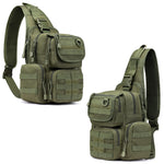 G4Free Activewear - G4Free Tactical EDC Sling Bag Pack with Pistol Holster -D02V666B-D02V666A