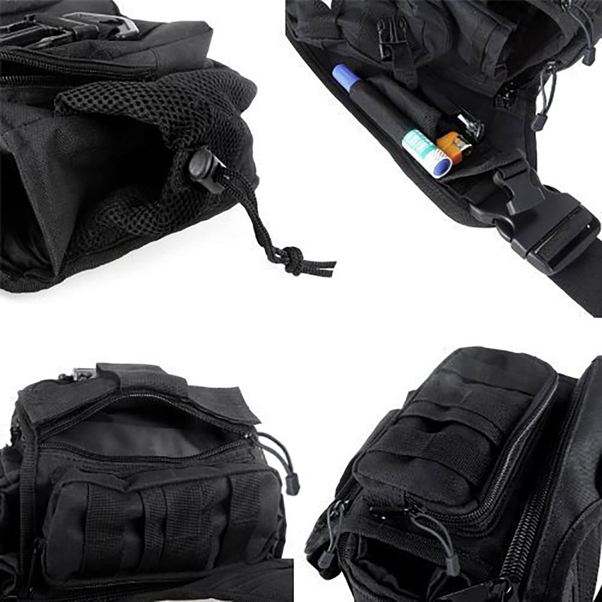G4Free Activewear - G4Free Tactical Messenger Fishing Tackle Side Bag -D04V163A-D04V163D